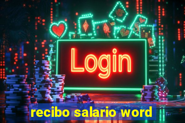 recibo salario word