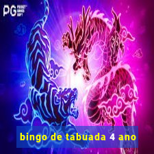 bingo de tabuada 4 ano