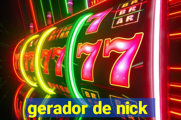 gerador de nick