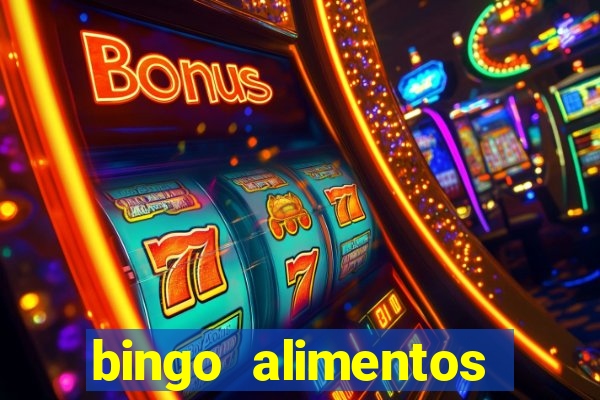 bingo alimentos para imprimir