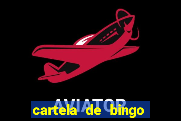 cartela de bingo cha de panela