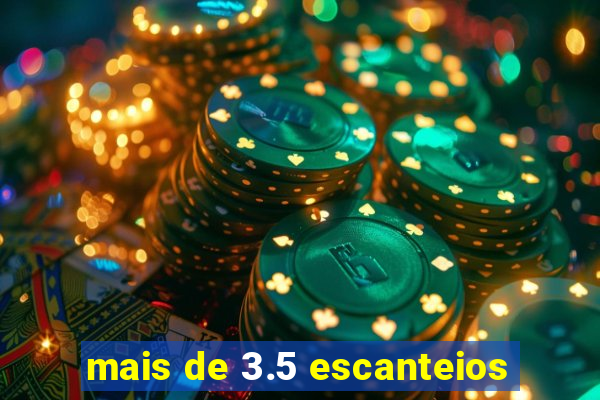 mais de 3.5 escanteios