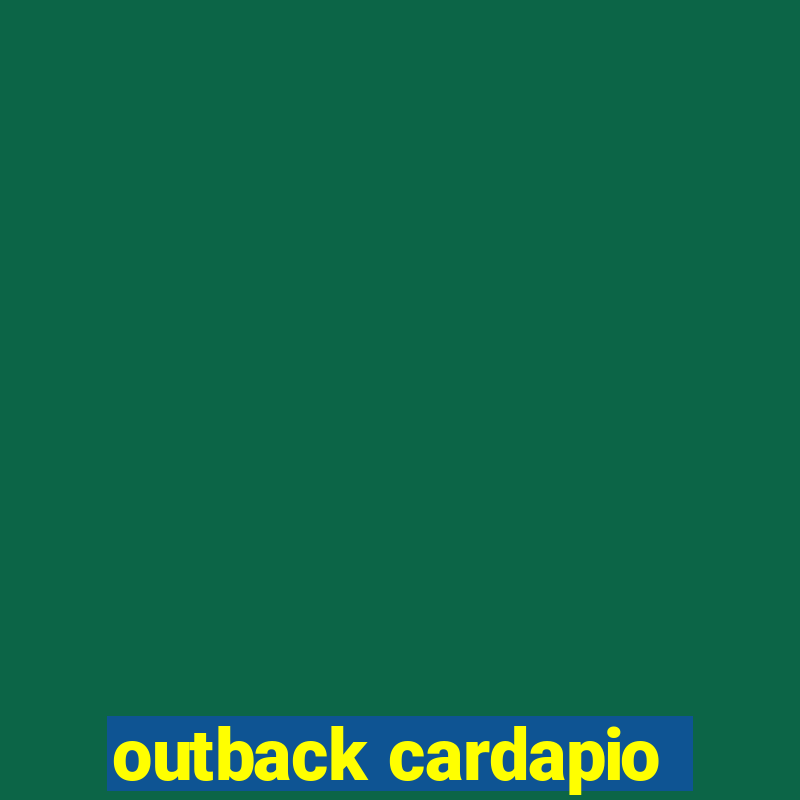 outback cardapio